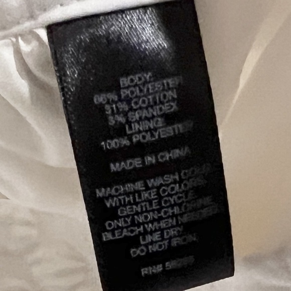 NEW Express High Rise Full White Mini Skirt Puckered Textured Dot Size 4 - Picture 7 of 10